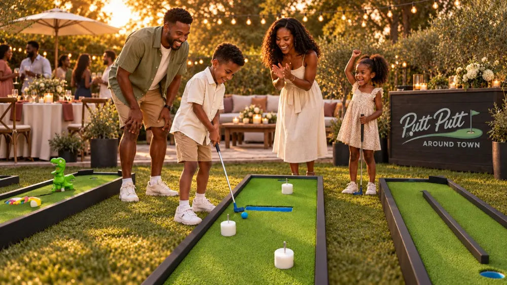 Guests playing at a private event